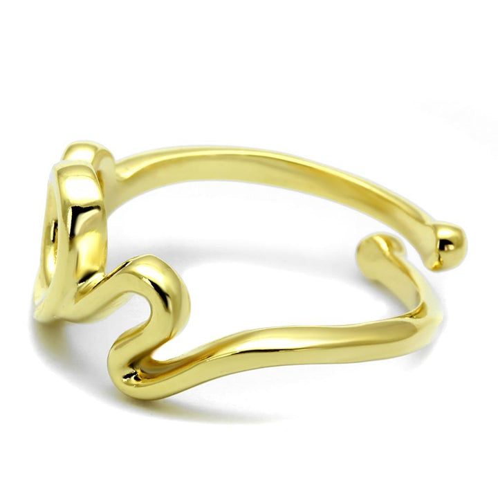 LO4002 - Flash Gold Brass Ring with No Stone - Brand My Case