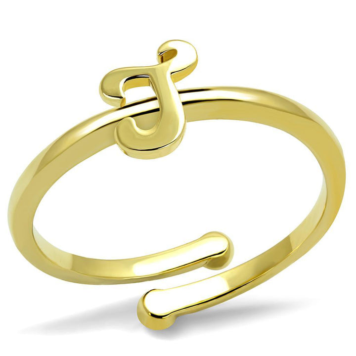 LO4012 - Flash Gold Brass Ring with No Stone - Brand My Case