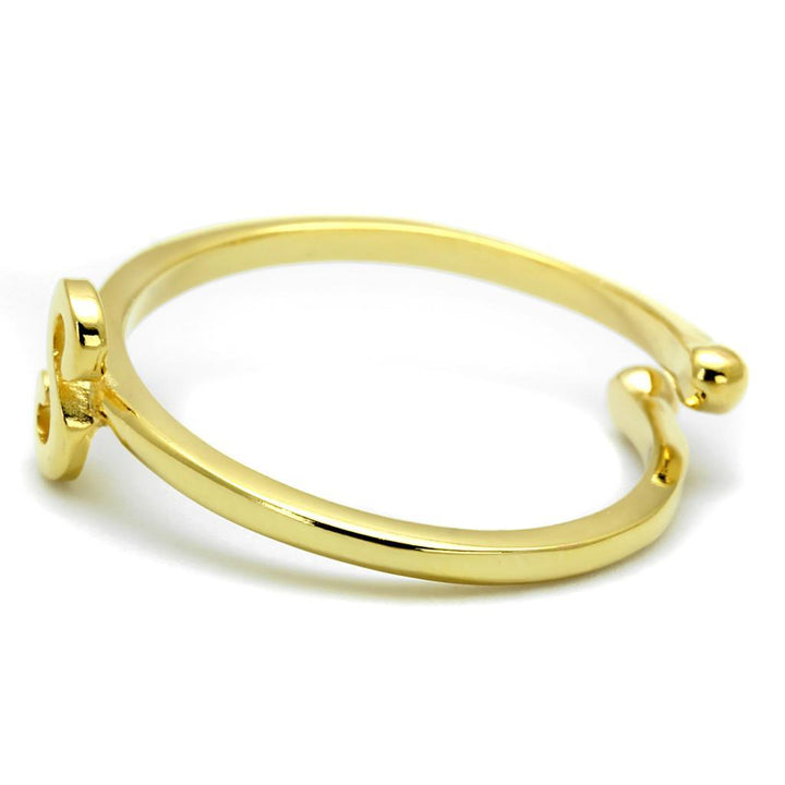 LO4014 - Flash Gold Brass Ring with No Stone - Brand My Case