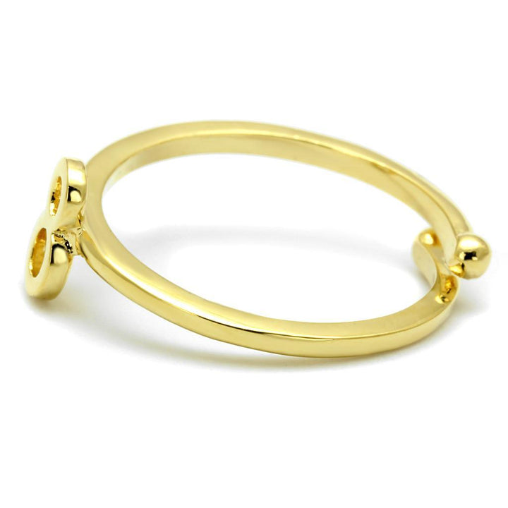 LO4030 - Flash Gold Brass Ring with No Stone - Brand My Case