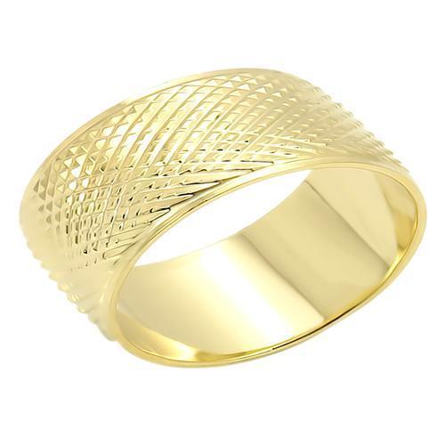 LO989 - Gold Brass Ring with No Stone - Brand My Case