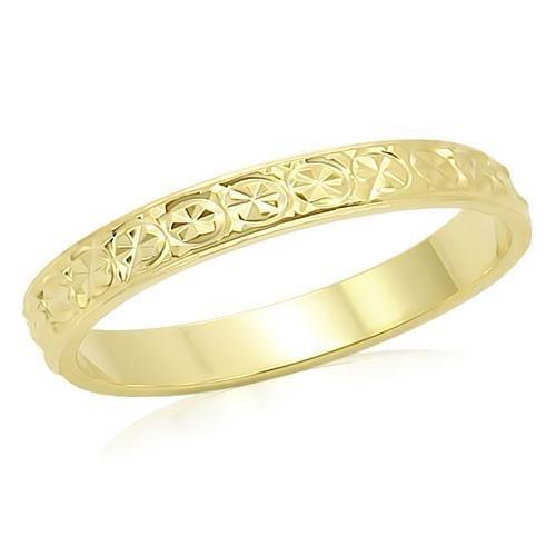LO995 - Gold Brass Ring with No Stone - Brand My Case