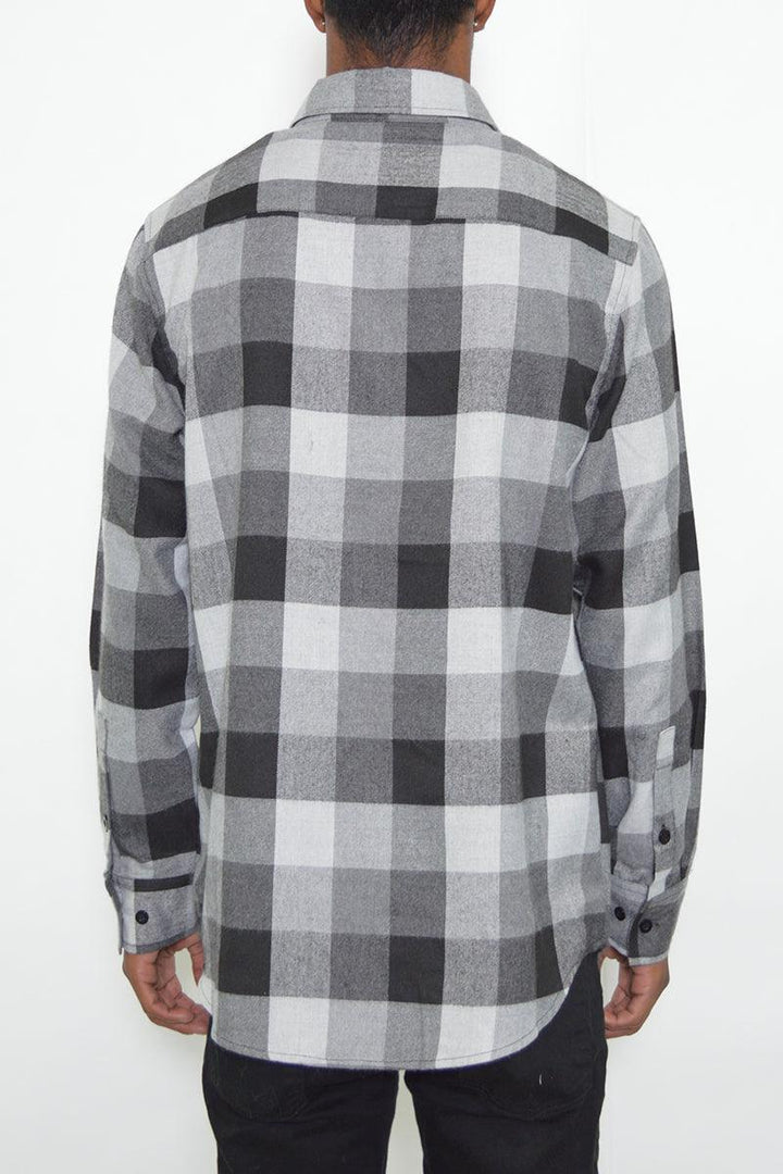 Long Sleeve Checkered Flannel - Brand My Case