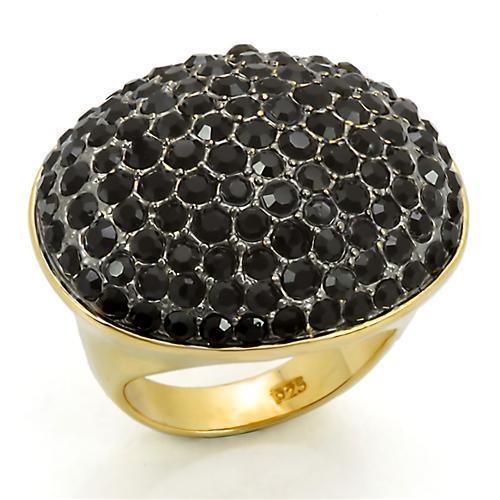 LOS300 Gold+Ruthenium 925 Sterling Silver Ring - Brand My Case