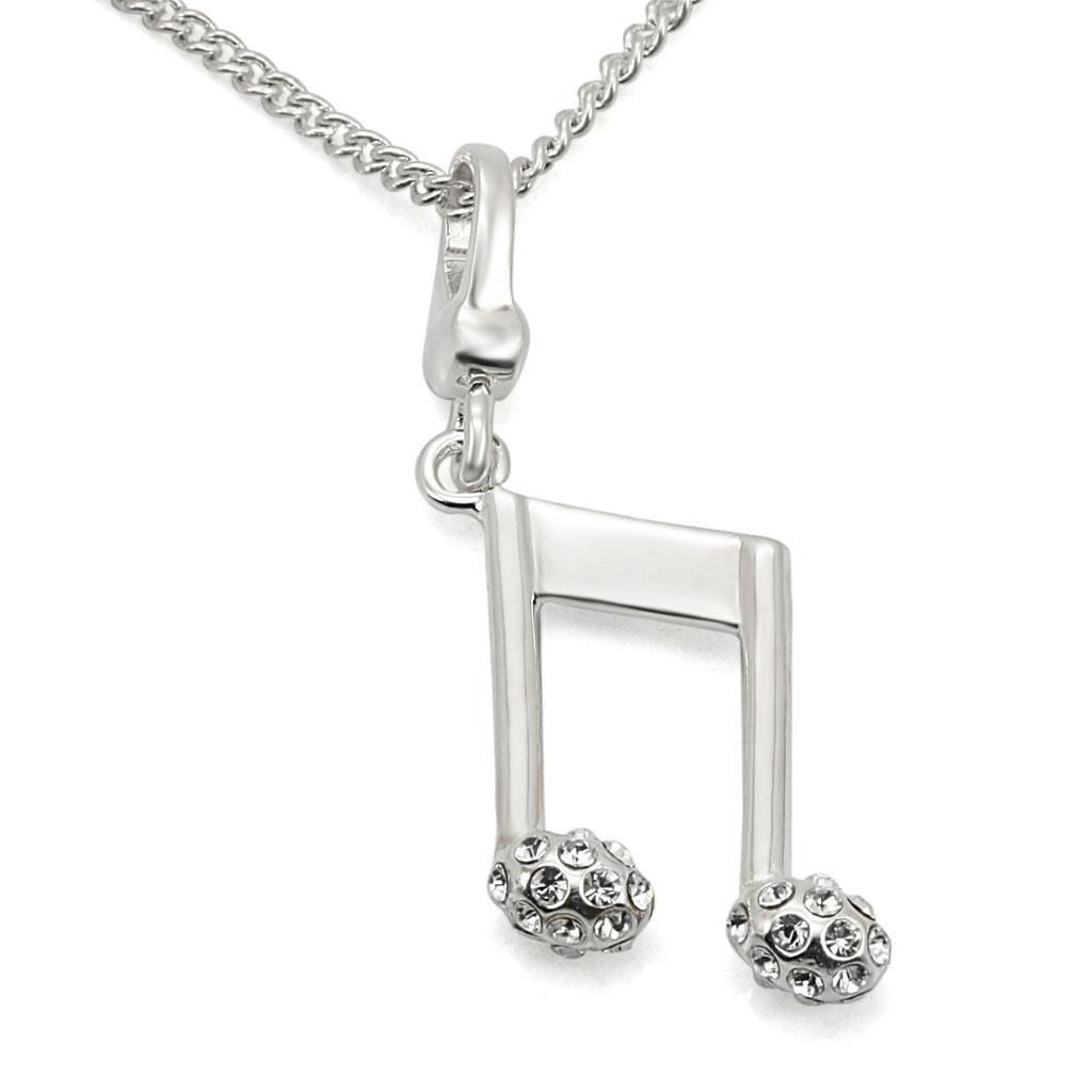 LOS443 - Silver 925 Sterling Silver Chain Pendant with Top Grade - Brand My Case