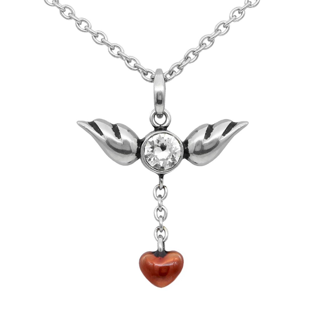 Love In Flight Heart and Wings Necklace - Brand My Case