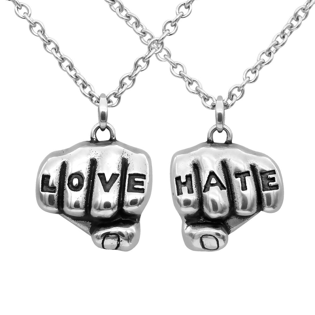 Love N Hate Tattooed Hands Necklaces - Brand My Case