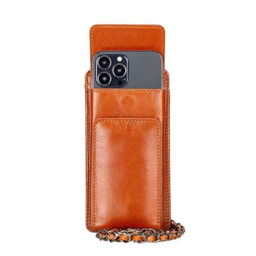 Lovell Crossbody Leather Phone Wallet - Brand My Case