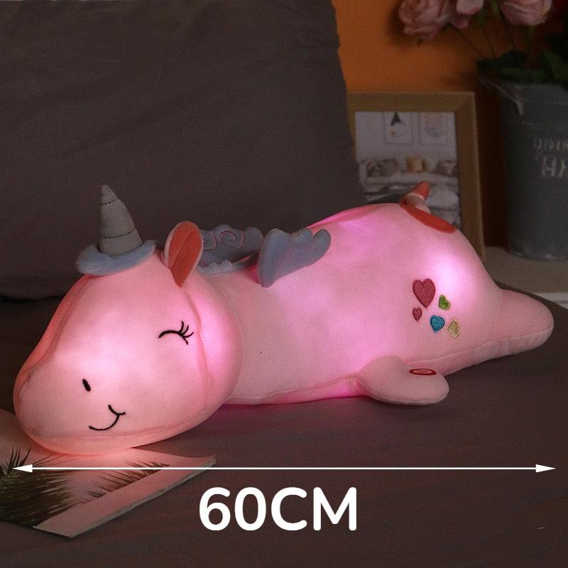 Luminous Glowing Unicorn Plush Toys For Children Rainbow LED Light Soft Stuffed Cute Animal Pillow Dolls Kids Baby Xmas Gifts - Brand My Case