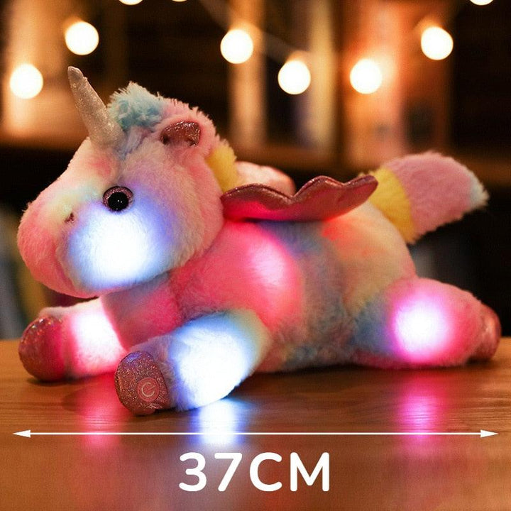 Luminous Glowing Unicorn Plush Toys For Children Rainbow LED Light Soft Stuffed Cute Animal Pillow Dolls Kids Baby Xmas Gifts - Brand My Case