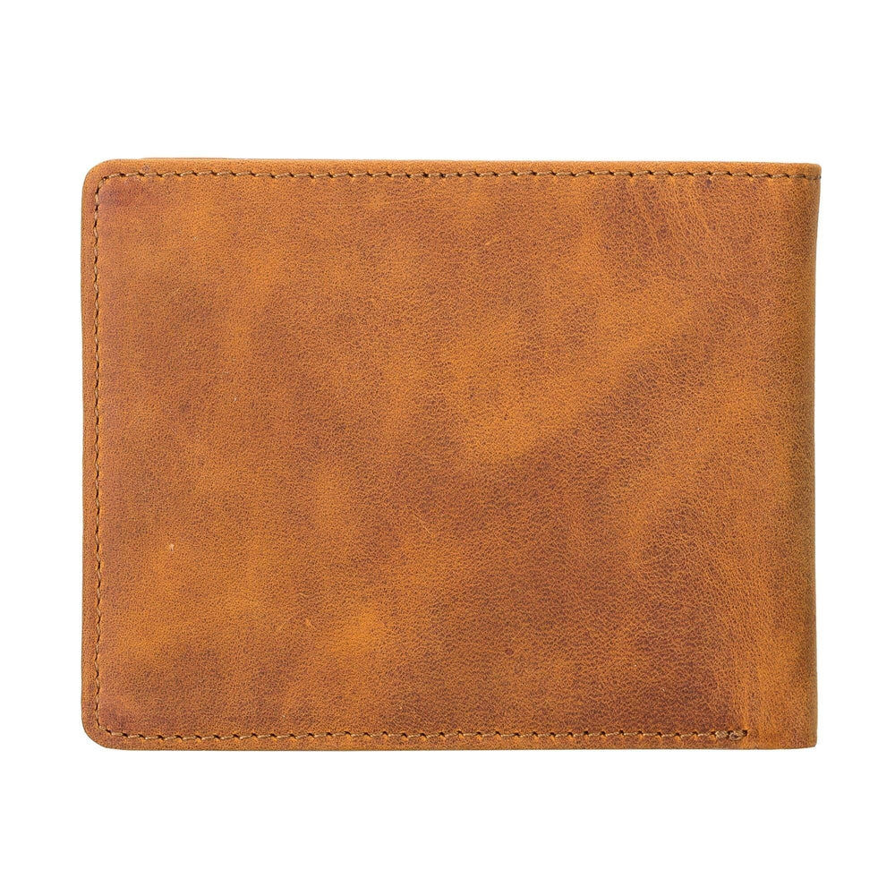 Lusk Slim Bifold Design Handcrafted Men's Genuine Leather Wallet - Brand My Case