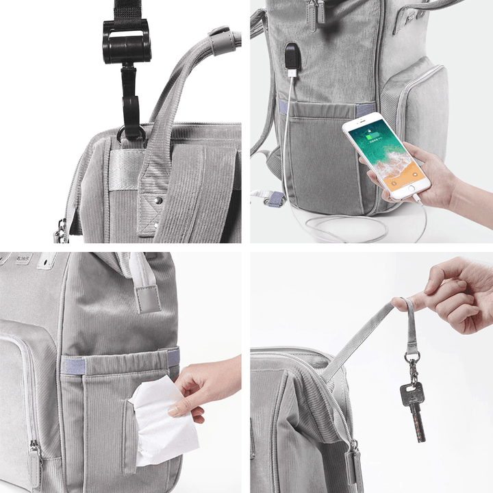 Luxurious Velvet Diaper Backpack - Brand My Case
