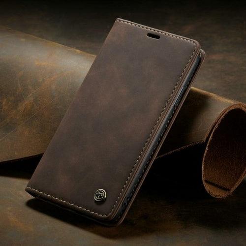 Luxury Magnetic Flip Wallet Case for iPhone 7, 8, X, 11, 12, 13 - Brand My Case
