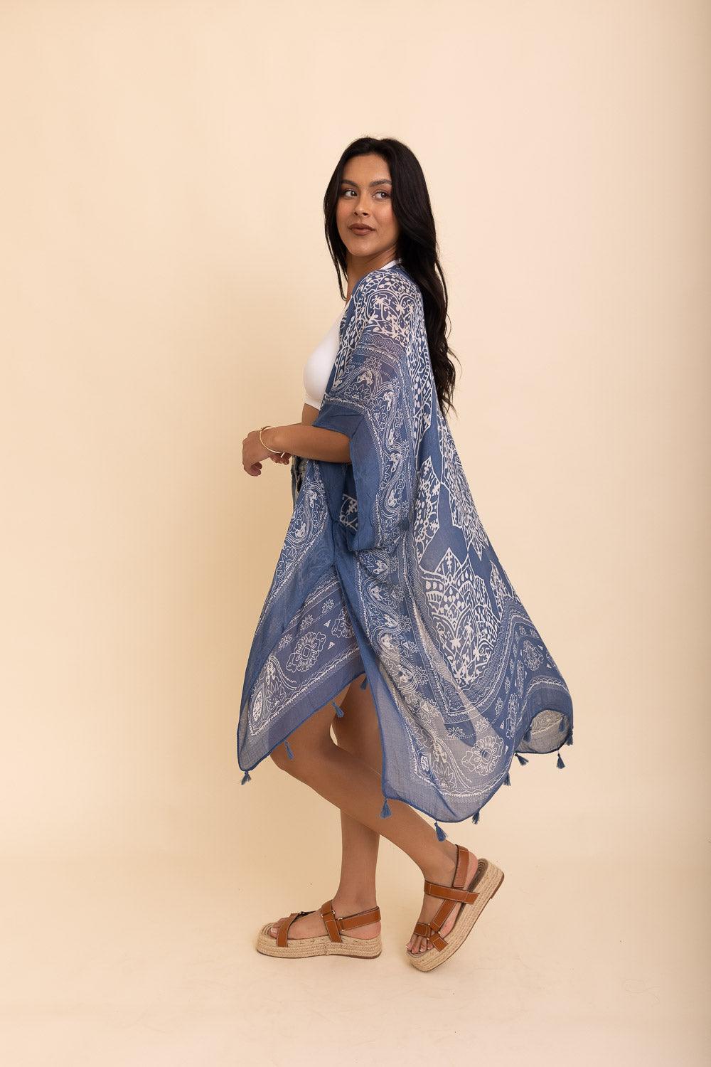 Mandala Tassel Kimono - Brand My Case
