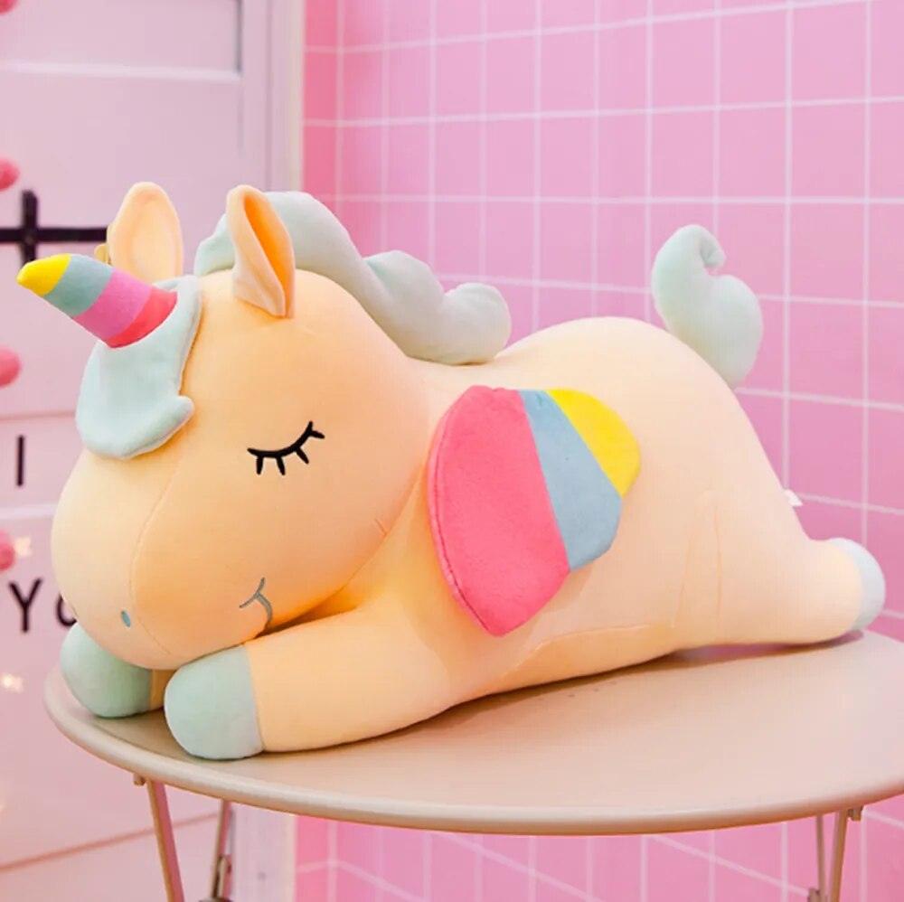 Many Size Unicorn Action Figure Plush Toy Huggable Bear Doll Doll Girl Sleeping Long Pillow Cute Bed Gir - Brand My Case