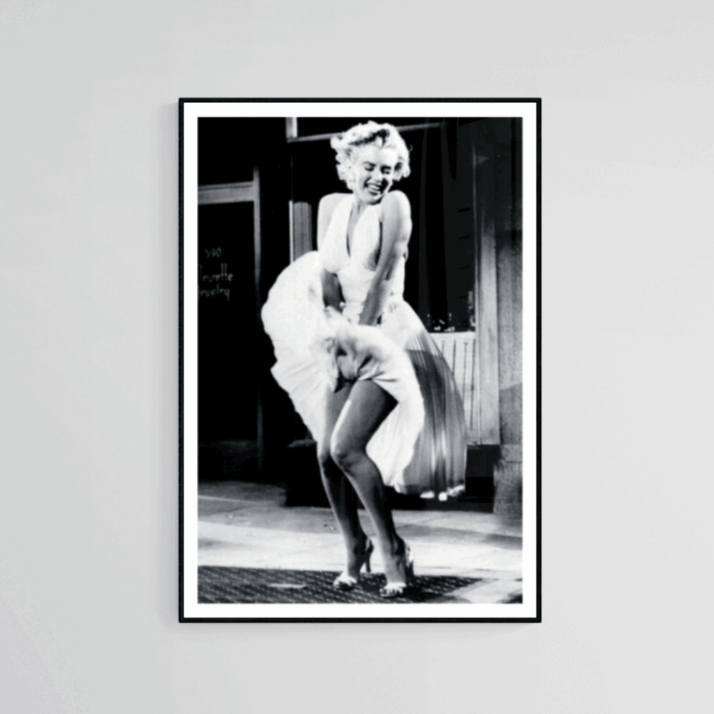 *Marilyn White Dress Art Print - Brand My Case