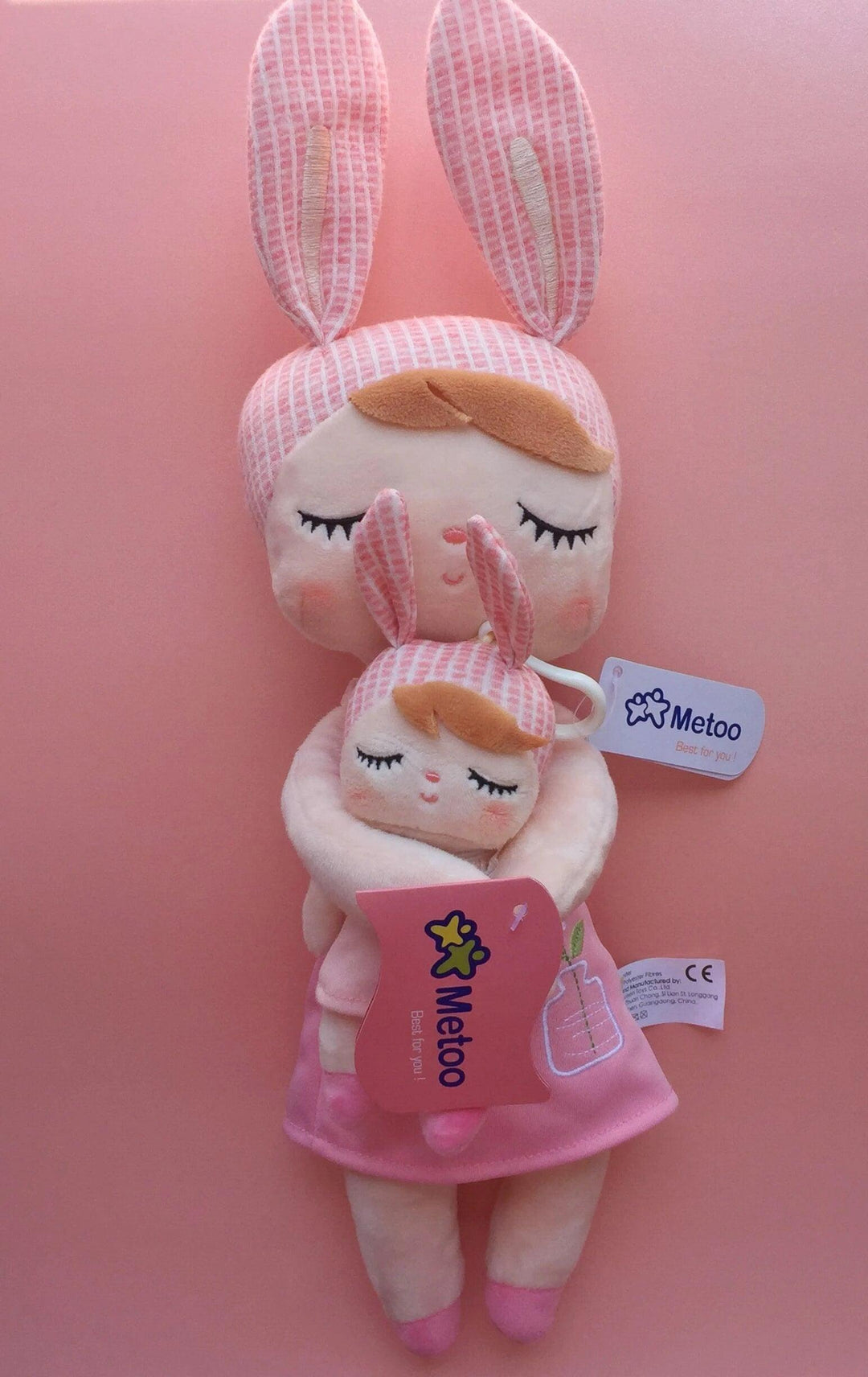 Metoo Doll Stuffed Toys Kawaii Mother and Kid 2 Piece Angela Plush Sleeping Toys For Girls Newborn Baby Christmas Birthday Gift - Brand My Case