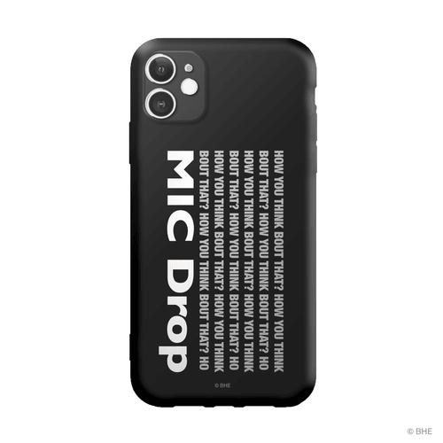 MIC Drop Black Color TPU Case - Brand My Case