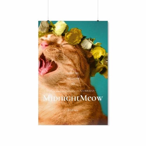 Midnight Meow Cat Movie Poster - Brand My Case