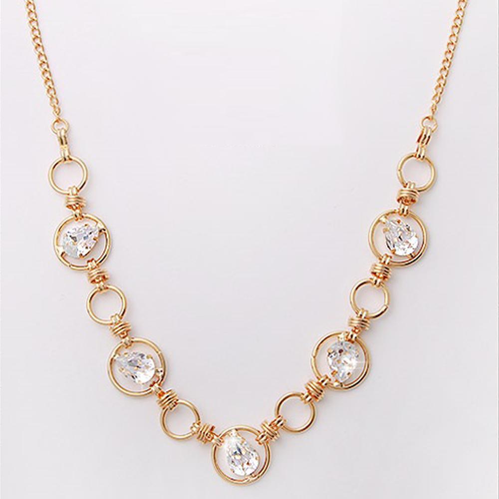 Mika Gold Crystals Necklace - Brand My Case