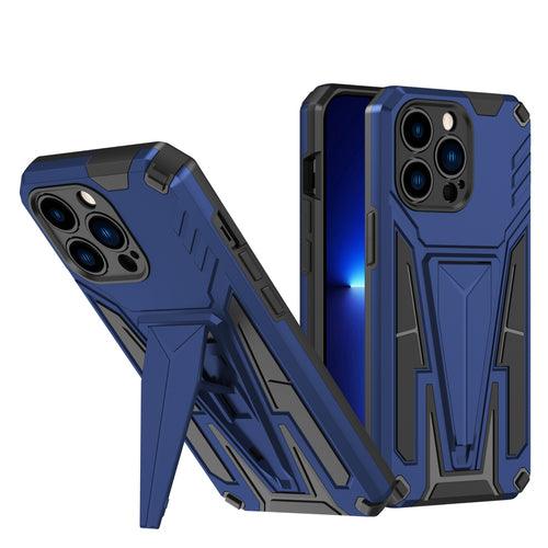 Military Grade Armor Hard Kickstand Case for iPhone 13 Pro Max (Black) - Brand My Case