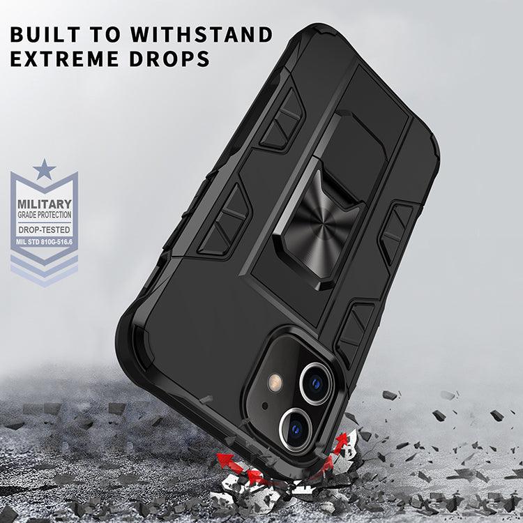 Military Grade Armor Protection Stand Magnetic Feature Case for iPhone - Brand My Case