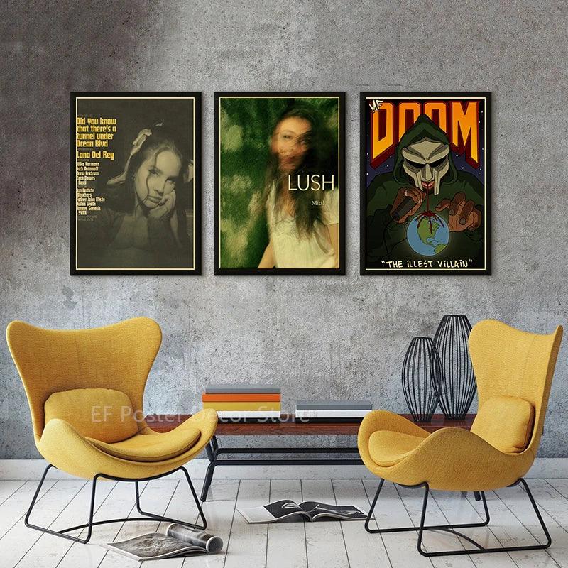 Mitski/Lizzy Grant/TV Girl/Tame Impala Poster Music Album Aesthetics Art Prints Painting Retro Home Decoration Room Wall Decor - Brand My Case