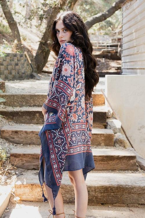 Moroccan Inspired Tapestry Kimono - Brand My Case