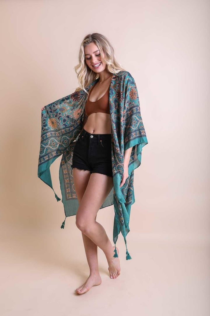 Moroccan Touch Tapestry Kimono - Brand My Case