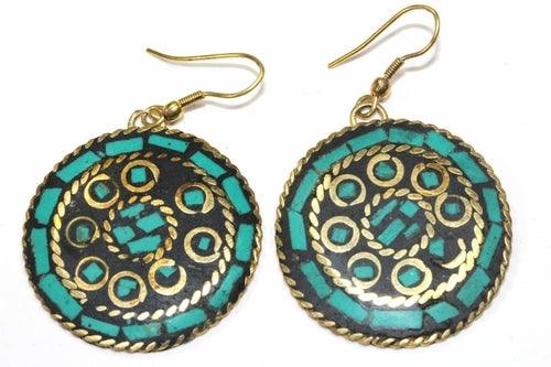 Mosaic Round Earrings - Brand My Case