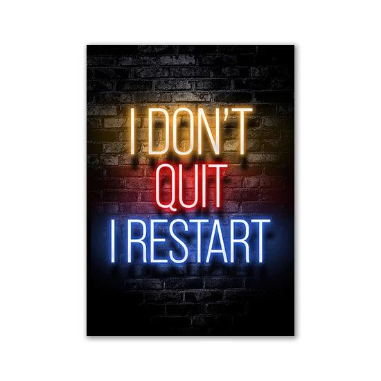 Motivational Neon Effect Premium Poster - Brand My Case