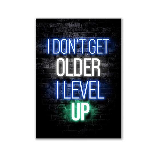 Motivational Neon Effect Premium Poster - Brand My Case