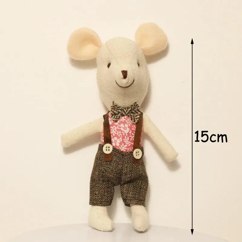 Mouse plush 15cm little girl love doll cute stuffed animals plush doll Christmas gift mini love doll little mouse - Brand My Case