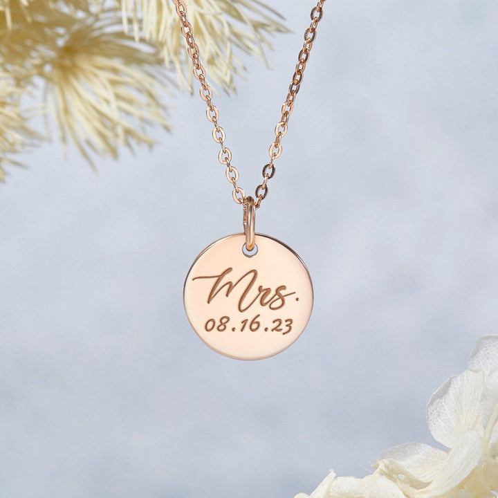 Mrs. Necklace, Gift for Bride to be, Bridal Shower Gift, Bride Jewelry - Brand My Case