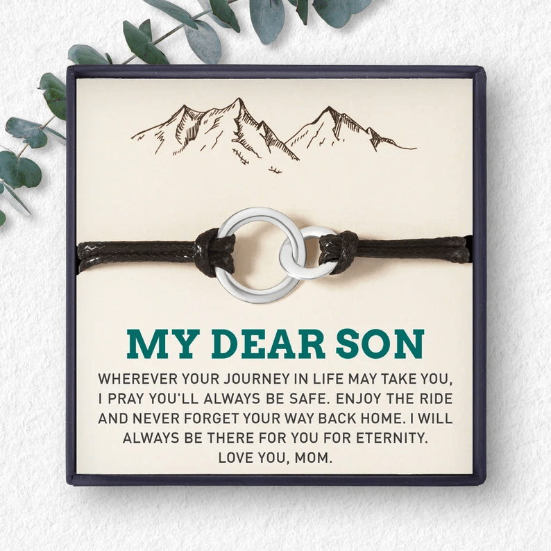 My Dear Son Gift, Son Bracelet, Son Birthday Gift - Brand My Case