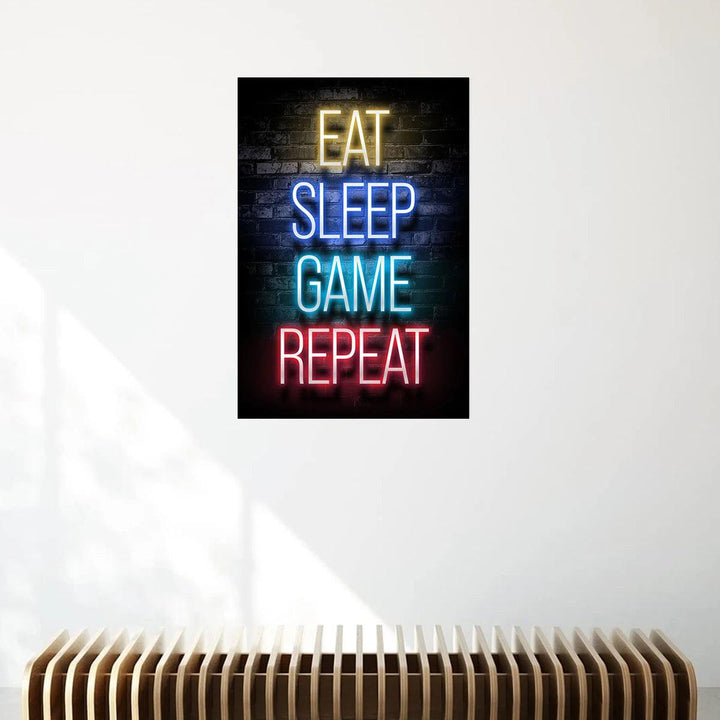 Neon Gaming Canvas Prints - 2pc Wall Art Set - Decor for Game Room - Brand My Case