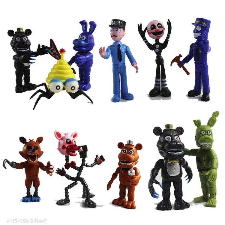 New 12pcs/Set Five Nights At Freddy's Action Figure Toys FNAF Figures Chica Bonnie Foxy Freddy Fazbear Bear Anime Toys For Kids - Brand My Case