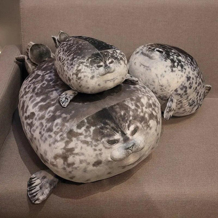 NEW 80cm Giant Seal Lifelike Grey Sea Lion Aquatic Animal Soft Stuffed Doll HOT INS Plushie Gift - Brand My Case