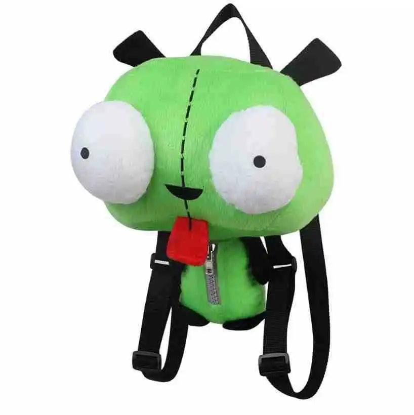 New Alien Invader Zim 3D Eyes Robot Gir Cute Stuffed Plush Backpack Green Bag Xmas Gift 14 inches plush toy - Brand My Case