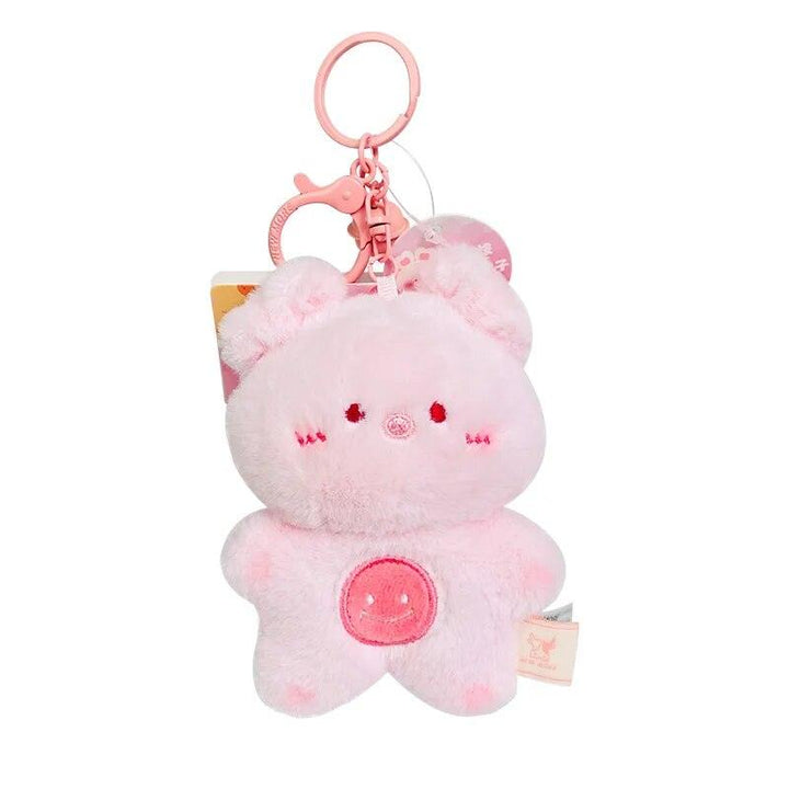 New Kawaii Plush Bunny Bear Toy Keychain Cute Stuffed Plush Keyring Rabbit Bear Doll Keychain Backpack Pendant Ornaments - Brand My Case