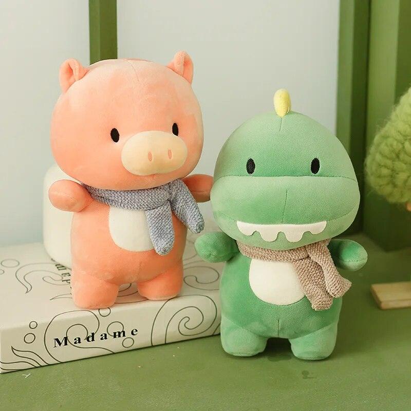 New Plush Animals Dinosaur Toys Stuffed Lion Pig Dolls Hippo Soft Toys Boys Girls Birthday Gift - Brand My Case