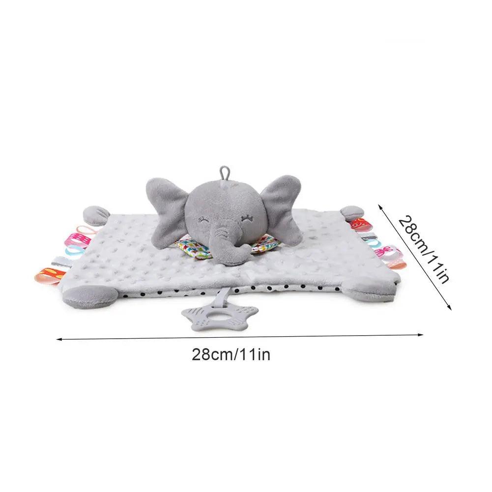 Newborn Baby Plush Stuffed Toys Cute Animal Blanket Comforter Bunny Elephant Soothe Appease Towel Baby Gift - Brand My Case