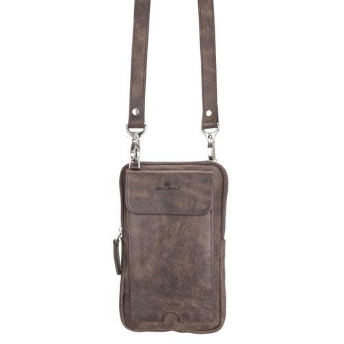 Nino Leather Crossbody Bag - Universal Wallet Case for Phones - Brand My Case