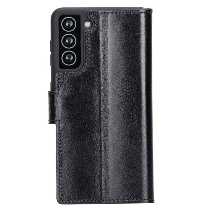 Non-Detachable Leather Wallet Cases for Samsung Galaxy S21 Series - Brand My Case