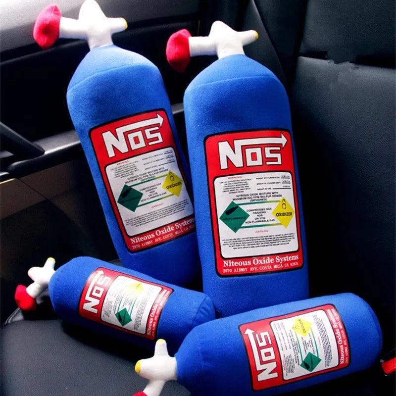 NOS Nitrous Oxide Bottle New Plush Toys Pillow Stuffed Soft Turbo JDM Cushion Gifts Car Decor Headrest Backrest Seat Neck - Brand My Case