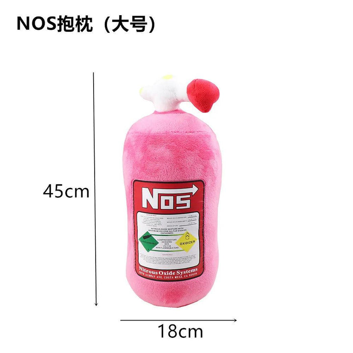 NOS Nitrous Oxide Bottle New Plush Toys Pillow Stuffed Soft Turbo JDM Cushion Gifts Car Decor Headrest Backrest Seat Neck - Brand My Case