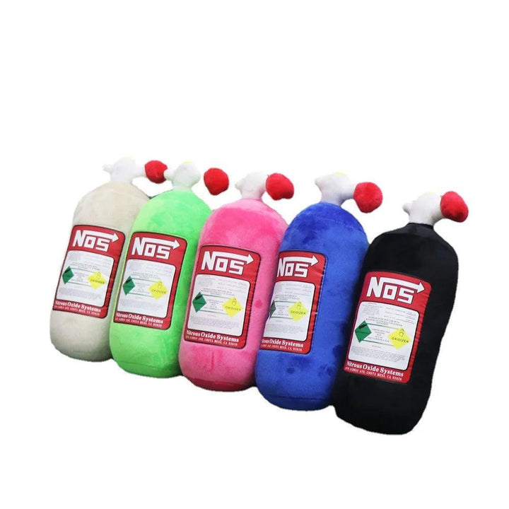 NOS Nitrous Oxide Bottle New Plush Toys Pillow Stuffed Soft Turbo JDM Cushion Gifts Car Decor Headrest Backrest Seat Neck - Brand My Case