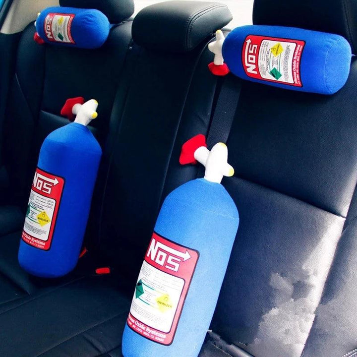 NOS Nitrous Oxide Bottle New Plush Toys Pillow Stuffed Soft Turbo JDM Cushion Gifts Car Decor Headrest Backrest Seat Neck - Brand My Case