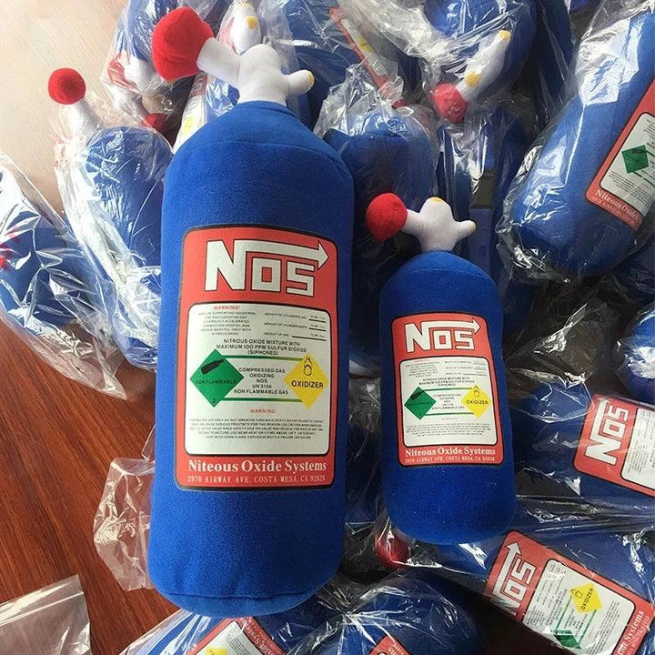 NOS Nitrous Oxide Bottle New Plush Toys Pillow Stuffed Soft Turbo JDM Cushion Gifts Car Decor Headrest Backrest Seat Neck - Brand My Case