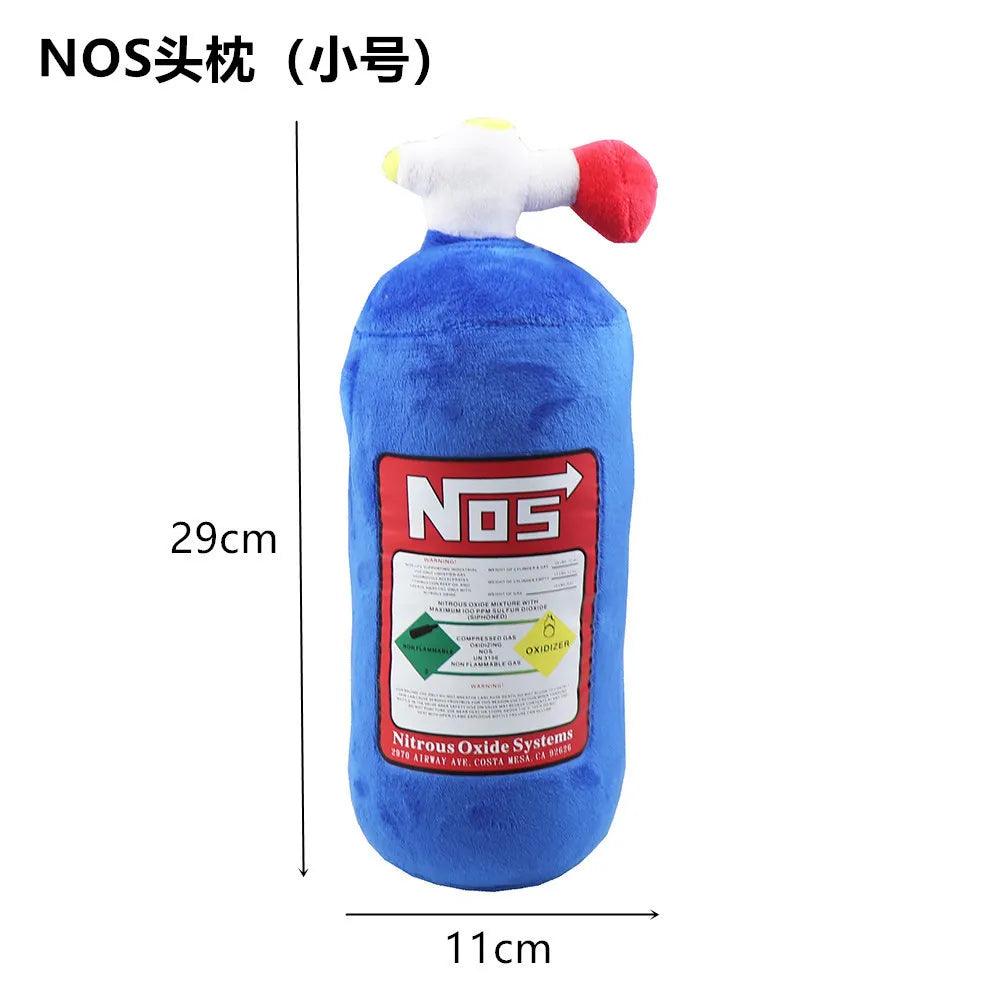 NOS Nitrous Oxide Bottle New Plush Toys Pillow Stuffed Soft Turbo JDM Cushion Gifts Car Decor Headrest Backrest Seat Neck - Brand My Case